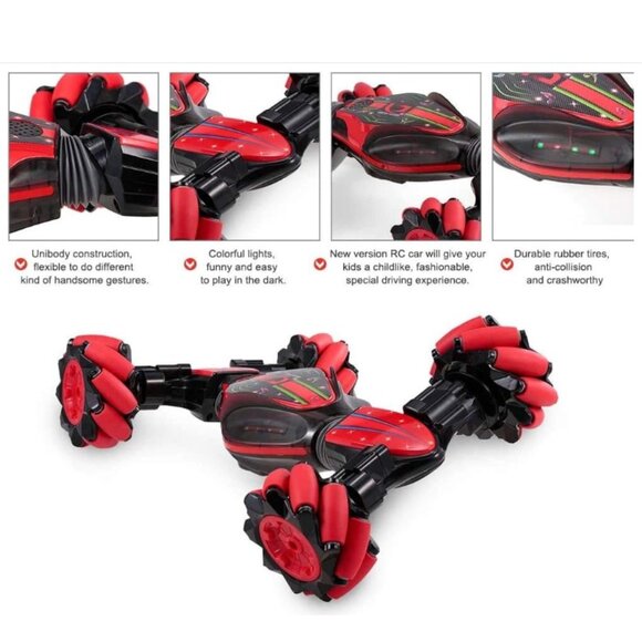 Blue Gesture Sensing Traverse Crab Dancing Stunt Car with Lights, Music - Picture 15 of 15